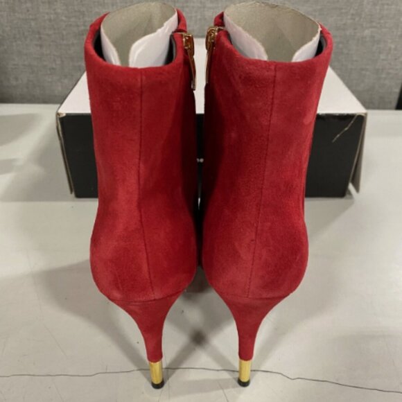 NWOB - NINE WEST ® BOLANA RED SUEDE ANKLE BOOTIES - SIZE 12 - Picture 4 of 5